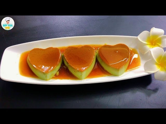 Cách làm bánh flan trà xanh